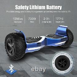 Hoverboard 8.5 Self Balancing Board Off Road Bluetooth LED Electric Scooter SUV
