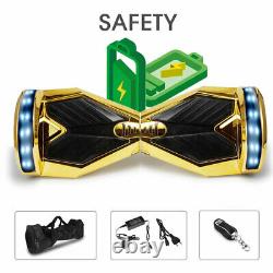 Hoverboard 8 Inch Bluetooth Electric Scooters LED Self-Balancing Scooter+Key+Bag