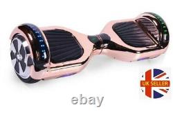 Hoverboard Balance Board Segway 6.5 LED Bluetooth 700W Electric Rose Chrome