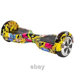 Hoverboard Black 6.5 Inch Electric Scooters Bluetooth Segway LED Balance Board