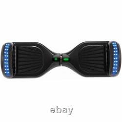 Hoverboard Black 6.5 Self-Balancing Scooter Bluetooth LED Kid Electric Scooters