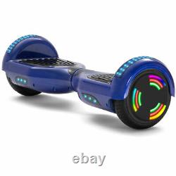 Hoverboard Blue 6.5 Electric Scooters Bluetooth LED Kids 2 Wheels Balance Board