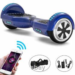 Hoverboard Blue 6.5 Inch Self-balancing Scooter Bluetooth Electric Scooters LED