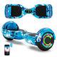 Hoverboard Blue Electric Scooters Bluetooth Segway Led 2wheels Balance Board