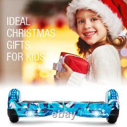 Hoverboard Blue Electric Scooters Bluetooth Segway LED 2Wheels Balance Board