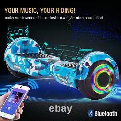 Hoverboard Blue Electric Scooters Bluetooth Segway LED 2Wheels Balance Board
