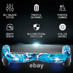Hoverboard Blue Electric Scooters Bluetooth Segway LED 2Wheels Balance Board