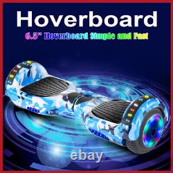 Hoverboard Blue Segway Bluetooth UK Electric Self-Balancing Scooters LED Lights