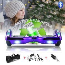 Hoverboard Bluetooth 6.5 Purple Self Balancing Electric Scooters LED Skateboard
