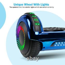 Hoverboard Bluetooth Chrome Electric Self Balancing Scooter 6.5 LED Wheels UK