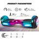 Hoverboard Bluetooth Electric Scooter Led Wheels Lights Self-balancing Scooters