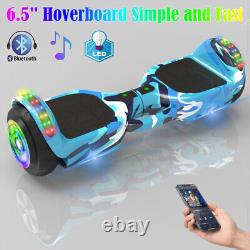 Hoverboard Bluetooth Self-Balancing Electric Scooters LED 2Wheels Hover Board UK