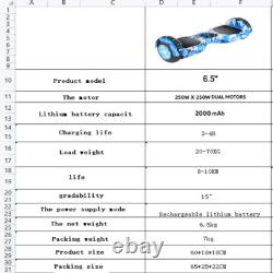 Hoverboard Bluetooth Speaker UK Electric Self Balancing Scooters Kids Overboard