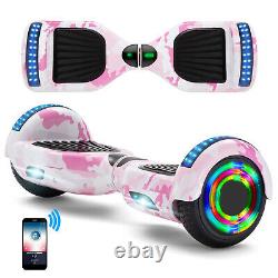 Hoverboard Camouflage Pink Self-Balancing Electric Scooters Bluetooth LED Segway