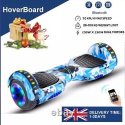 Hoverboard Electric Self-Balancing Scooters Hoover Boards for Kids LED Bluetooth