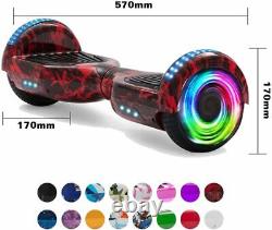Hoverboard Flame Segway 6.5 Bluetooth LED Self-Balancing Electric Scooters Kids