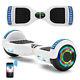 Hoverboard For Kids Bluetooth Self-balancing Scooters Hover Segway Board White