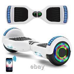 Hoverboard For Kids Bluetooth Self-Balancing Scooters Hover Segway Board White