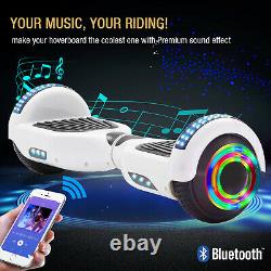 Hoverboard For Kids Bluetooth Self-Balancing Scooters Hover Segway Board White