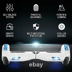 Hoverboard For Kids Bluetooth Self-Balancing Scooters Hover Segway Board White