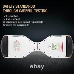 Hoverboard For Kids Bluetooth Self-Balancing Scooters Hover Segway Board White