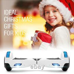 Hoverboard For Kids Bluetooth Self-Balancing Scooters Hover Segway Board White