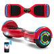 Hoverboard For Kids Red Self-balancing Scooters Bluetooth Hover Segway Board-uk