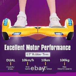Hoverboard For Kids Segway Bluetooth Electric Self-Balancing Scooters LED Lights