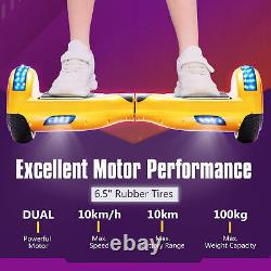 Hoverboard For Kids Segway Bluetooth Electric Self-Balancing Scooters LED Lights