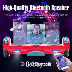 Hoverboard For Kids Segway Bluetooth Music Self-Balancing Scooters LED Lights-UK