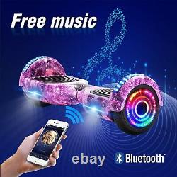 Hoverboard Galaxy Pink Bluetooth Electric Scooters 2Wheels Balance Skateboard-UK