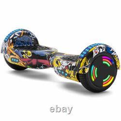 Hoverboard Graffiti Yellow 6.5'' Bluetooth Self-balancing Scooter LED Scooter-UK