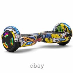 Hoverboard Graffiti Yellow 6.5'' Bluetooth Self-balancing Scooter LED Scooter-UK