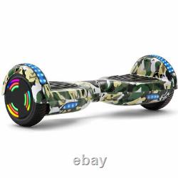Hoverboard Green Camo 6.5 Inch Self-Balancing Electric Scooters Bluetooth Segway