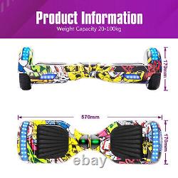 Hoverboard Hip-Hop 6.5 Bluetooth Self-Balancing Electric Scooters 2Wheels Board