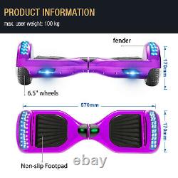Hoverboard Kid 6.5 Inch Segway Bluetooth Self Balancing Electric Scooters LED-UK