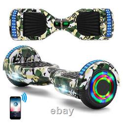 Hoverboard Kids Camouflage Electric Scooters Bluetooth Segway LED Balance Board