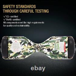 Hoverboard Kids Camouflage Electric Scooters Bluetooth Segway LED Balance Board