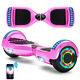 Hoverboard Pink 6.5 Bluetooth Self-balancing Electric Scooters Led 2wheel Board