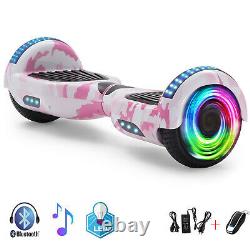 Hoverboard Pink Camo 6.5 Bluetooth Self-Balancing Electric Scooters Kids Segway
