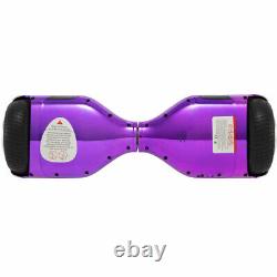 Hoverboard Purple 6.5 Inch Bluetooth Electric Scooters LED Kids Balance Board