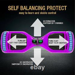 Hoverboard Purple Bluetooth Self-Balancing Scooters Electric Hover Segway Board