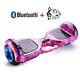 Hoverboard Purple Galaxy Electric Scooters Bluetooth 2 Wheels Led Balance Board