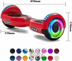 Hoverboard Red Kid Electric Scooters Bluetooth Self-Balancing 2 Wheels Board-UK