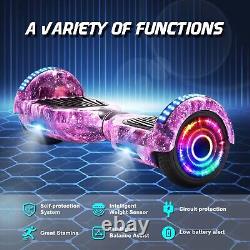 Hoverboard Segway Bluetooth Electric Self-Balancing Scooters LED Light For Kids