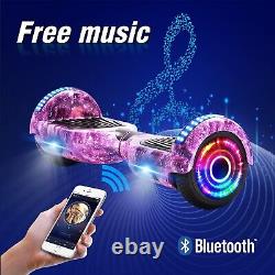 Hoverboard Segway Bluetooth Electric Self-Balancing Scooters LED Light For Kids