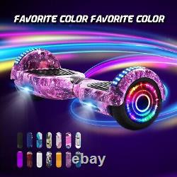 Hoverboard Segway Bluetooth Electric Self-Balancing Scooters LED Light For Kids