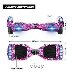 Hoverboard Segway Bluetooth Electric Self-Balancing Scooters LED Light For Kids