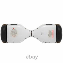 Hoverboard White 6.5 Electric Scooters Bluetooth LED Kid 2 Wheels Balance Board
