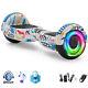 Hoverboard White Graffiti Segway 6.5 Self-balancing Electric Scooters Bluetooth